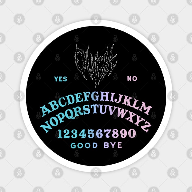 Ouija Board Pastel Goth Metal Spirit Board Magnet by btcillustration